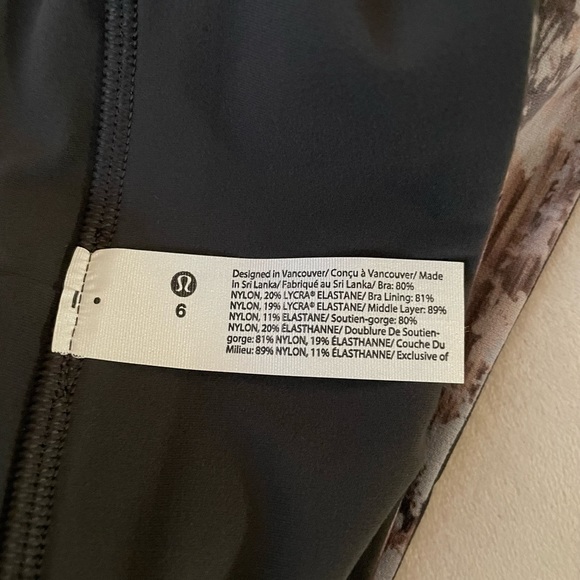 NWT Lululemon Align Bra Light Support  A/B Cup Size 6 Multi Color Reversible - Picture 8 of 14